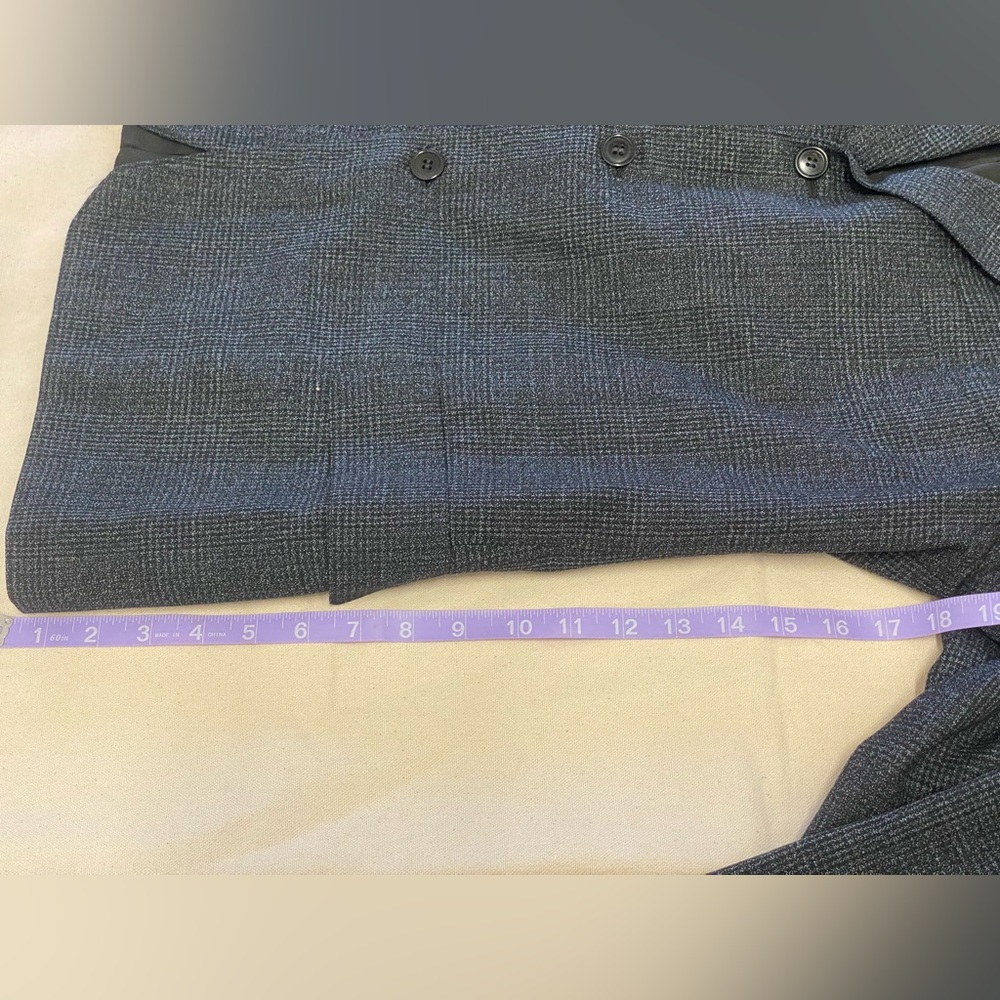 1930s Union Made Strictly Custom Tailoring Dark Grey Men's Blazer Mob Clean Cut - Picture 11 of 12